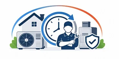 Experienced HVAC technician with residential heating and cooling equipment.