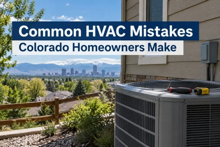 Common HVAC mistakes Colorado homeowners make and professional HVAC service from David's HVAC.